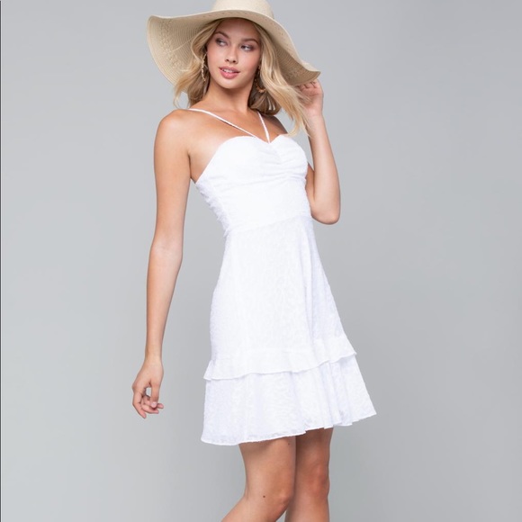 NWT Bebe Ruched Sweetheart Dress - Picture 2 of 4